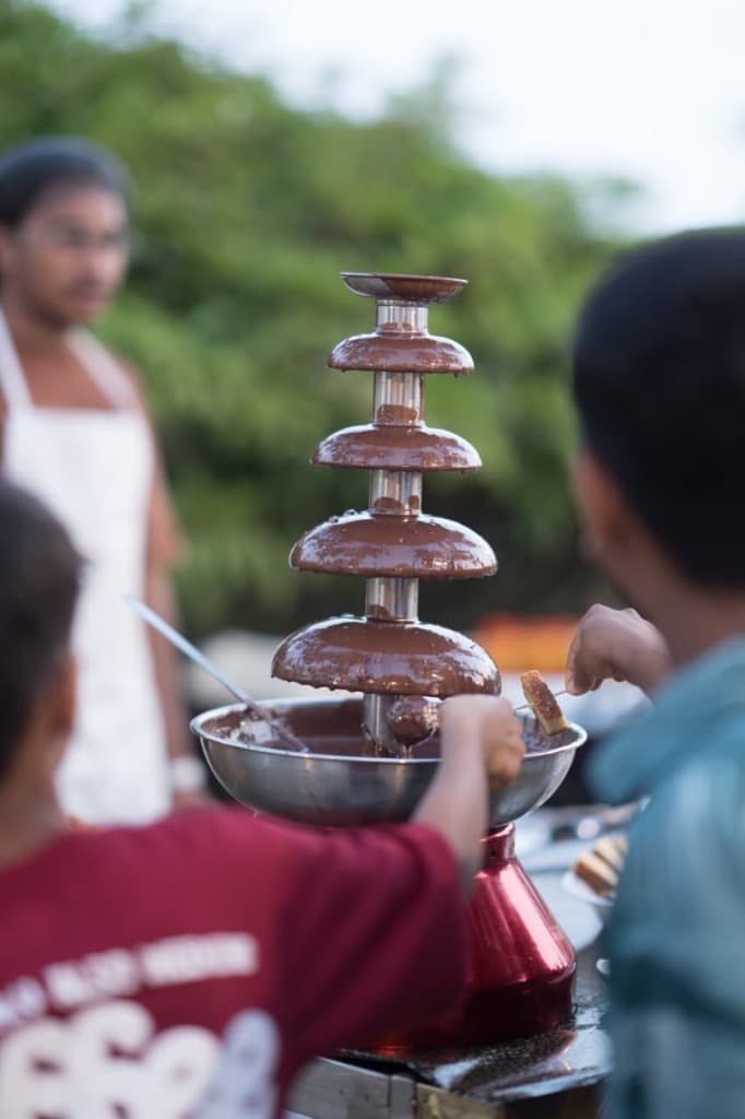Interactive Chocolate Fountain - Kids Birthday Party Catering Kannur